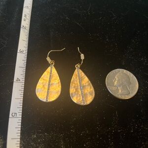 Gold tone earrings